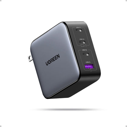 UGREEN 100W CD226 USB Type A, USB Type C Wall Charger, 4 Ports, Dark Gray, 240V AC