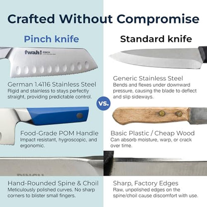 FWAH! 5" FWAH-PCH-ORG-BLU Knife 1 Count Kitchen & Dining