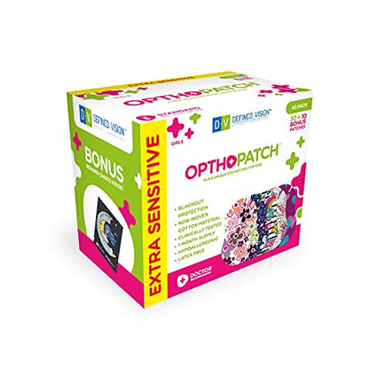 OPTHOPATCH 83mm X 57mm SG-40-2 Medical Eye Patches for Treatment of Amblyopia and Strabismus, 40 Count