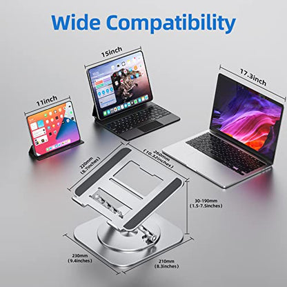 MCHOSE Desk Laptop Stand 10-17 inches Foldable Adjustable Aluminum