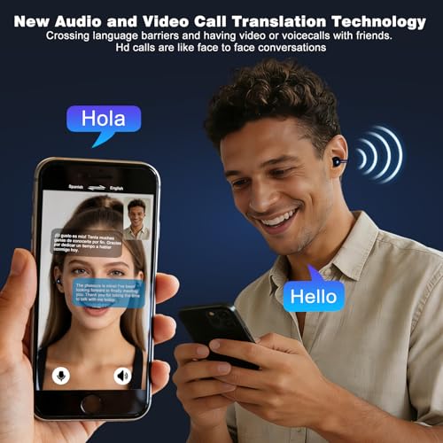 poodays Wireless Translating Earbuds B0G8VSR25P AI Translation 164 Languages Open Ear Bluetooth