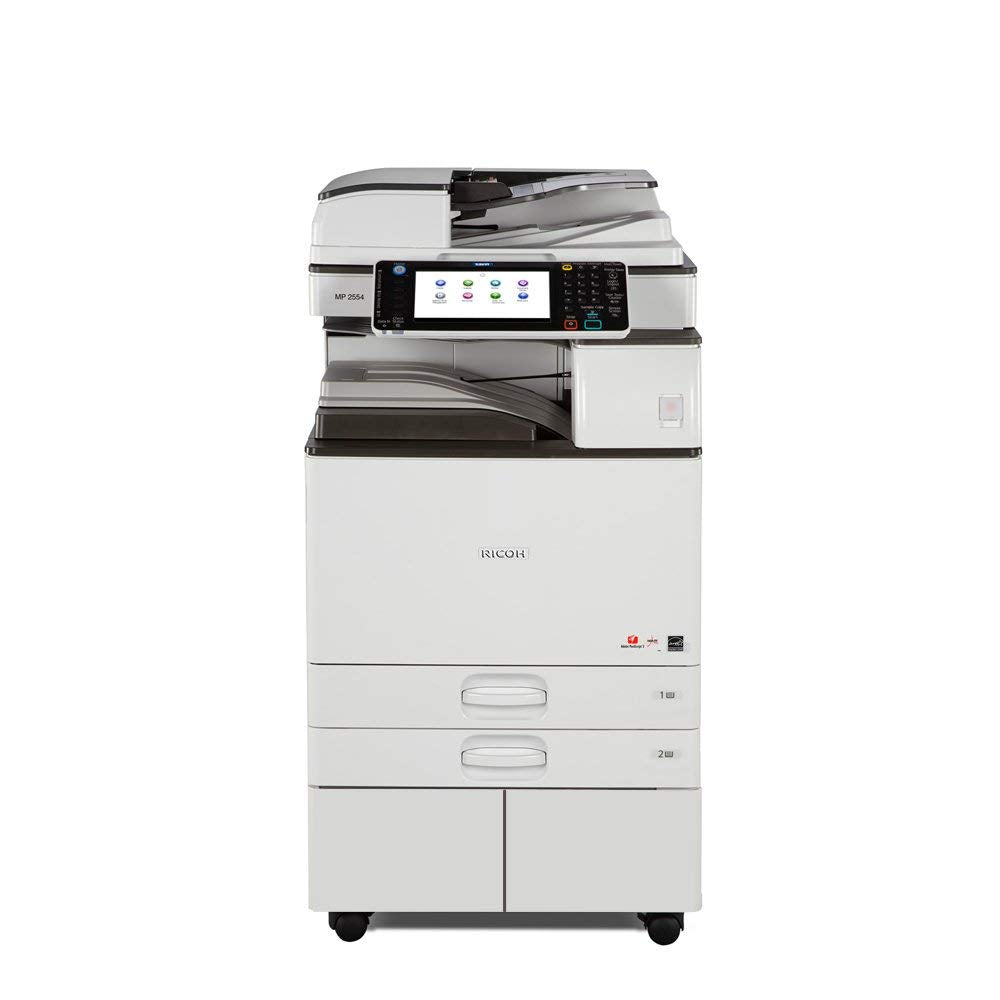 ABD Office Solutions Aficio MP 2554 Monochrome Laser Multifunction Copier, 1200 x 1200 dpi, 25 ppm, 2 Trays, Ethernet