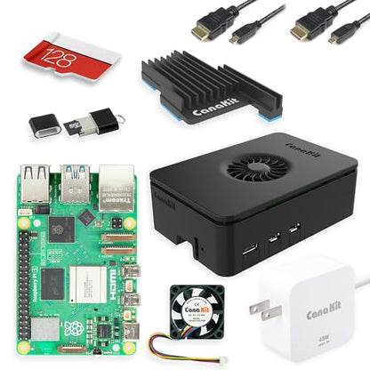 CanaKit 16GB Raspberry Pi 5 ARMv7 2.4GHz 128GB Single Board Computer