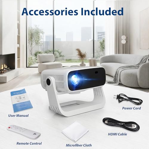 Wielio 269D Mini Projector 1920x1080 50000 Lumen LED Portable