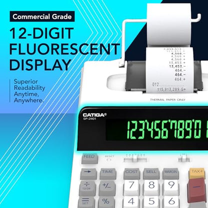 CATIGA 12 Digit SP-2401 Thermal Printing Calculator