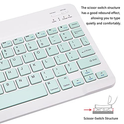 Xukinroy 10 inch JP100 Bluetooth Portable Mini Keyboard QWERTY Scissor-switch Multimedia
