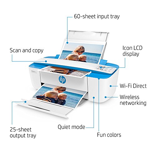 HP DeskJet 3755 Compact Inkjet Printer Color 600x600 dpi