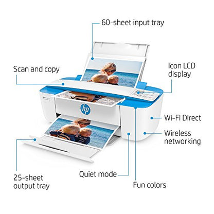 HP DeskJet 3755 Compact Inkjet Printer Color 600x600 dpi