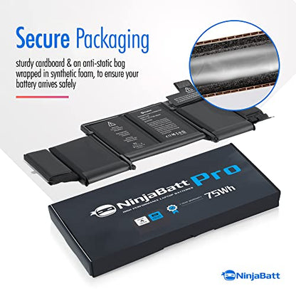 NinjaBatt A1493 Lithium Polymer Battery Pack for Apple MacBook Pro Retina 13" A1502 A1582 6600 mAh 11.42V