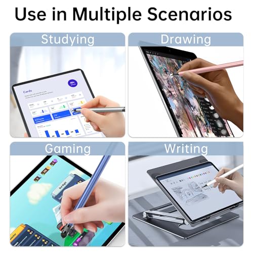 Bopomofo 5PCS Stylus AF-1 Touch Screen Pen, Black/White/Rose Gold/Blue/Silver