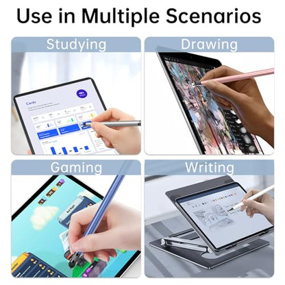 Bopomofo 5PCS Stylus AF-1 Touch Screen Pen, Black/White/Rose Gold/Blue/Silver
