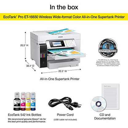 Epson EcoTank Pro ET-16650 A3 Color Inkjet Printer 4800x2400 DPI Ethernet Wireless