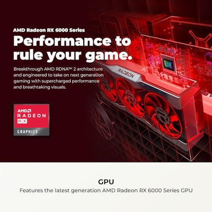 CyberPowerPC Computer Tower GMA3100A3 AMD Ryzen 5 5500 3.6GHz 2560 x 1440 4GB GDDR6 LED Computer Tower