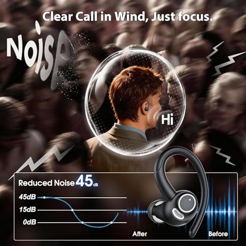 Csasan J90 Pro Wireless Earbuds Bluetooth 5.3 48H Battery Life No Jack