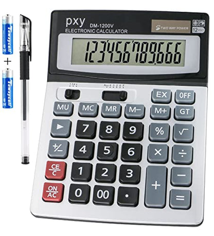 PXY 4.3 Inch 1200V LCD Standard Function Calculator