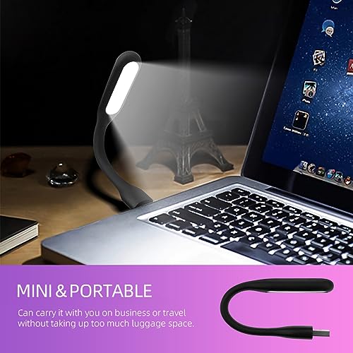 FINENIC 10 Piece USB LED Light Lamp ULBL10 Portable Flexible Arm Night Light