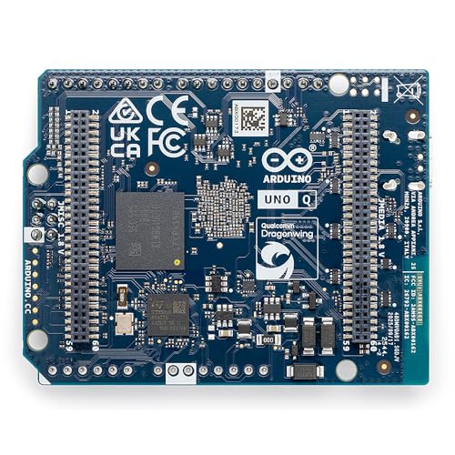 Arduino 4GB UNO Q ABX00173 Hybrid Board - Qualcomm Dragonwing QRB2210 MPU, STM32U585 MCU, Linux Debian OS, Dual-band Wi-Fi 5, USB-C
