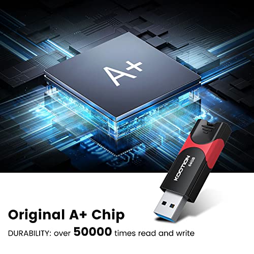 KOOTION 64 GB U217-Red-3.0 USB Flash Drive USB 3.0