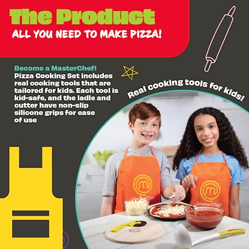 MasterChef Junior Pizza Cooking Set 56301 1 Count Cooking Tools Kitchen Supplies