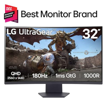 LG 32GS60QC-B 32 Inches 2560x1440 180 Hz VA Monitor