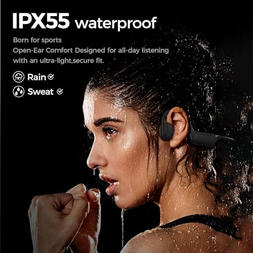 Ogogrs Open-Ear K08-New Bone Conduction Headphones Wireless Bluetooth Sports Earphones