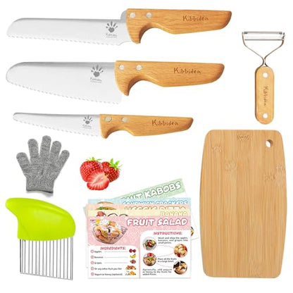 Kibbidea 11-Piece Kids Knife Set KFWC 10.83 x 8.78 x 1.89 inches 1.94 pounds