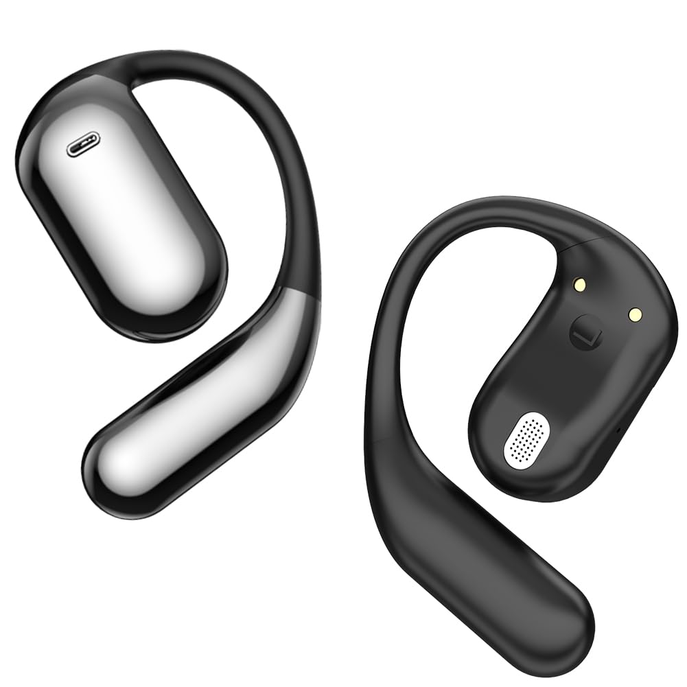 Hsility 1 Count YYK-Q16AI Wireless Open Ear Translation Earbuds 168 Languages AI 36 Hours Playtime