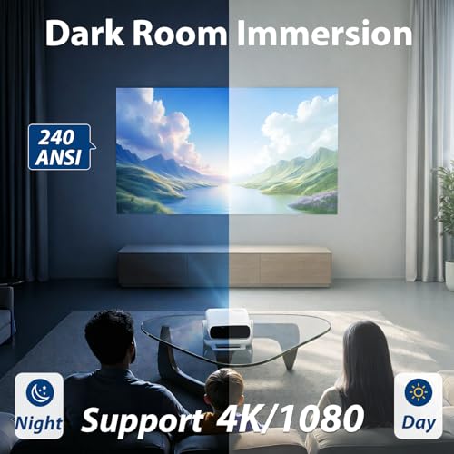 Wielio 269D Mini Projector 1920x1080 50000 Lumen LED Portable