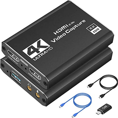Dcyfol 4K 60fps Capture Card USB 3.0 - 1080P - HDMI - Video Capture