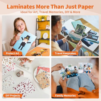 Binditek 11.5" x 9" Laminating Sheets 100 Pack Clear Glossy