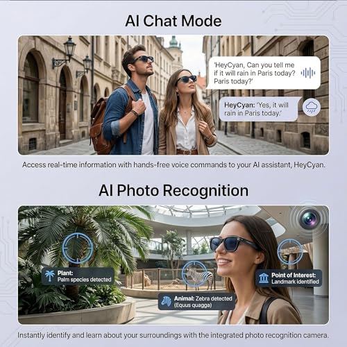 MNVOEQ Smart Glasses 3840 x 2160 Resolution Black Modern Wearable Tech