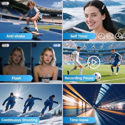 AUREAPIX Compact Digital Camera DC103 64MP 4K 16:9 CMOS
