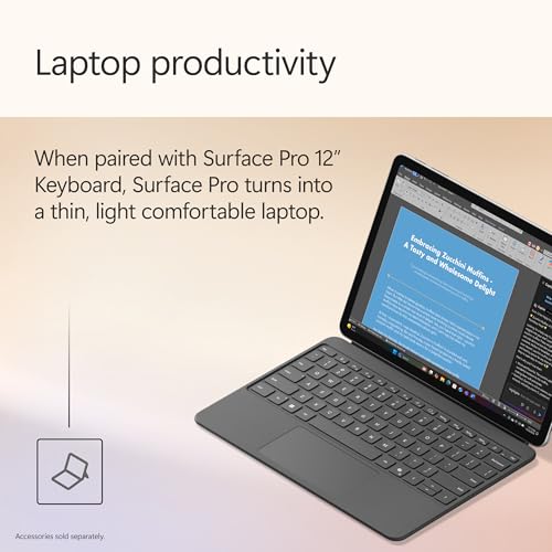 Microsoft Surface Pro 12" 256GB SSD 16GB RAM 2196x1464 LCD 2-in-1 Device