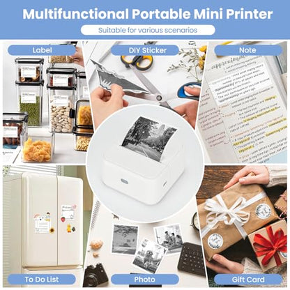 NHOWIN 3.15" x 3.15" S1 203 DPI Thermal Portable Sticker Printer