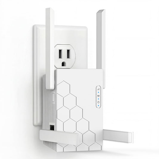 Zelikovitz 1 Unit M-A30 Dual-Band WiFi Extender 1200 Mbps Coverage 10200 sq.ft