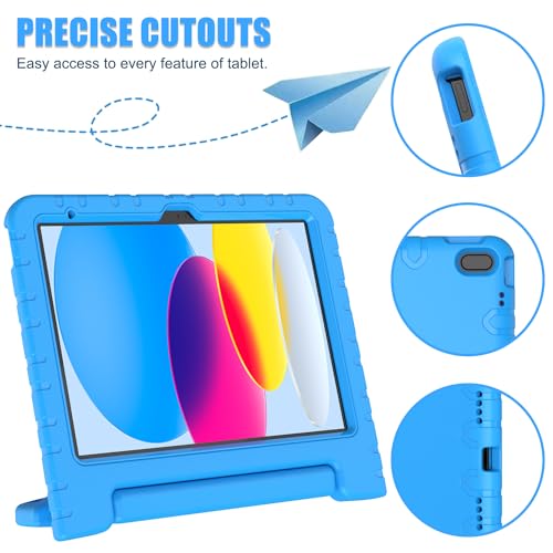 AVAWO 10.9 Inch iPad 10th Generation 2022, 11 Inch iPad A16 2025 Case Lightweight Durable Anti-Fingerprint Screen Protector