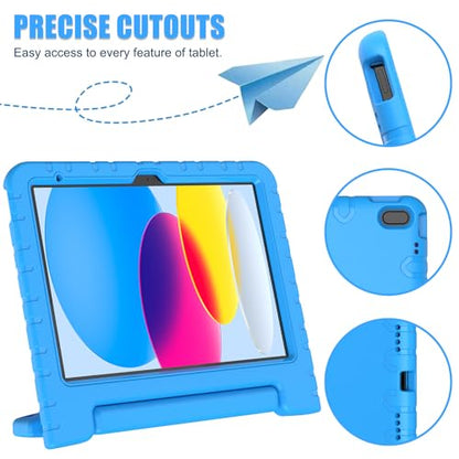 AVAWO 10.9 Inch iPad 10th Generation 2022, 11 Inch iPad A16 2025 Case Lightweight Durable Anti-Fingerprint Screen Protector