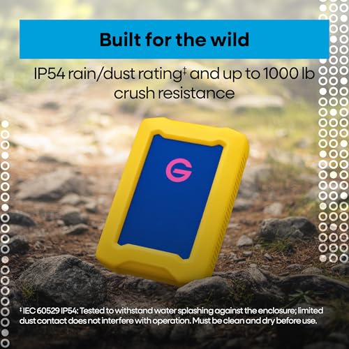 Western Digital 1TB SDPHE1G-001T USB 3.0 External Hard Drive 5400 RPM 2.5 Inch Dust Resistant Shock Resistant Water Resistant