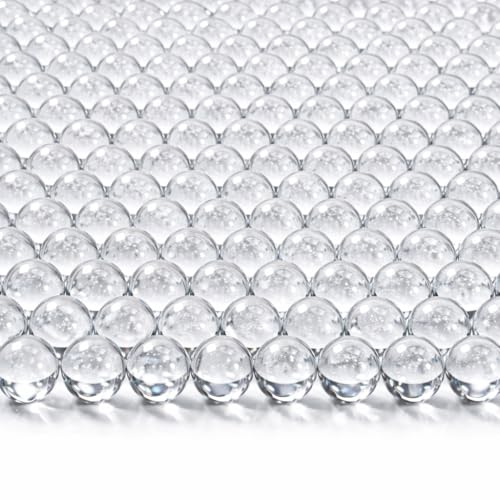Sukh 1LB QWL72-GlassBeads-Clear 190 Count Round Glass Beads