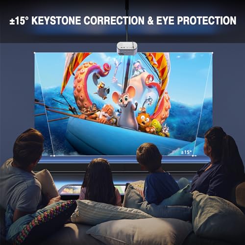 VISSPL 6.1x5.08x2.4 inches V16 Full HD 1080p LCD Portable Video Projector