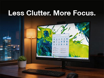 Acer Aspire C27 All-in-One Desktop 27" 1920x1080 IPS Display Ryzen 7 5825U 8GB DDR4 512GB PCIe SSD