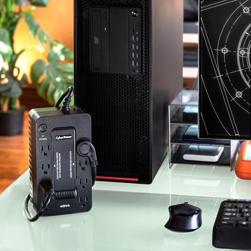 CyberPower ST425 120 Volts 2.17 Amps 260 Watts 8 Outlets UPS Uninterruptible Power Supply