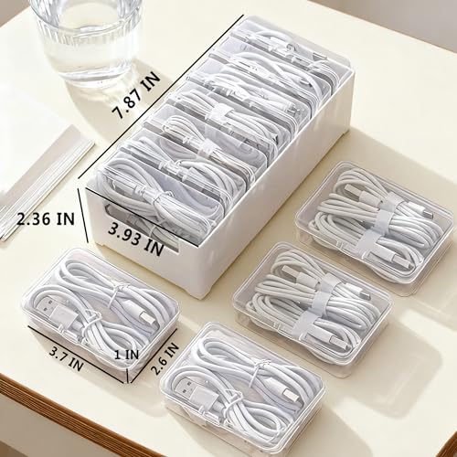 RayHenry 2 PCS RHSJXSNH-2 Portable Storage Organizer - Clear Plastic Desk Supply Case