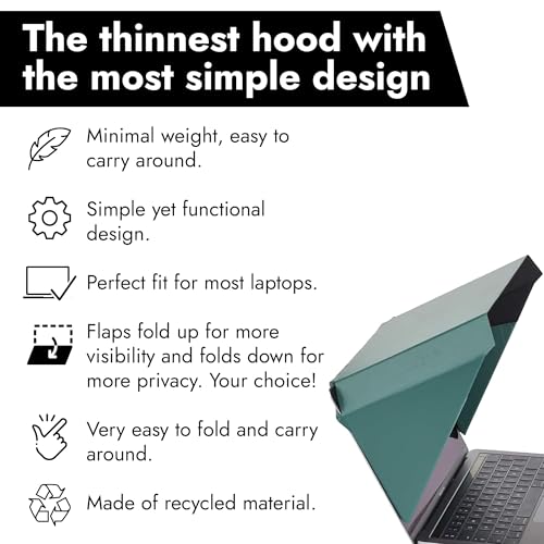 Philbert Danish Design 12-14" 22-02-07 Portable Sun Shade, Privacy & Heat Protection Screen Filter