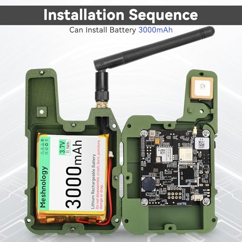 Meshnology Wio Tracker L1 3000mAh Battery Bluetooth FreeRTOS 1.3" OLED IoT Development Kit