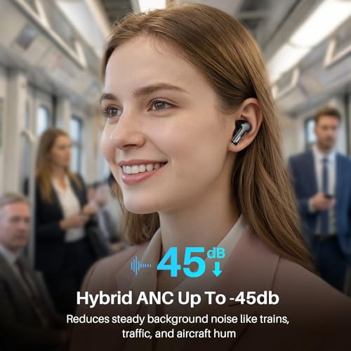 TOZO NC3 Wireless Earbuds Model T11141 with Active Noise Cancelling and ENC Microphone