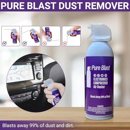 Tharos Distribution 10oz PBM Compressed Air Duster – Moisture-Free Cleaning Solution for Electronics