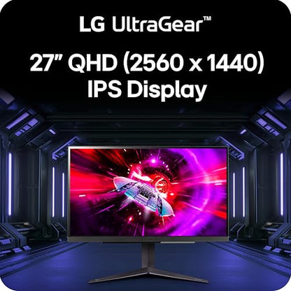 LG 27GR83Q-B 27 Inch QHD Ultra Wide 2560x1440 240Hz IPS Monitor