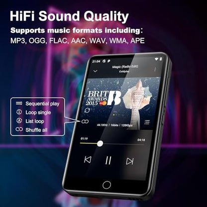 ZAQE 4 Inches M505 Pro 80GB Touch Screen MP4 Player with Hi-Resolution Audio and Built-In FM Radio