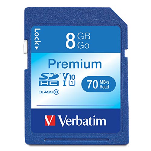 Verbatim 8GB SDHC Memory Card 96318 Class 10 UHS-I V10